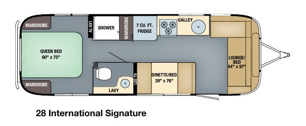 View 2016 Airstream International 28 complete specs and manufacturer brochures
