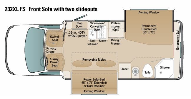 View 2016 Coach House Platinum 232XL FS complete specs and manufacturer brochures