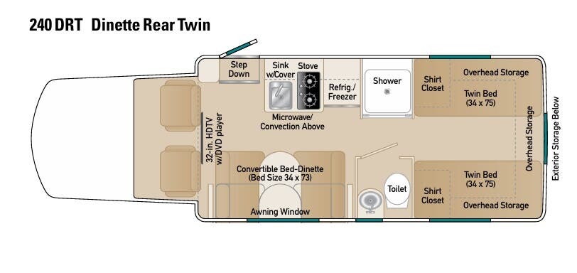 View 2016 Coach House Platinum II 240 DRT complete specs and manufacturer brochures