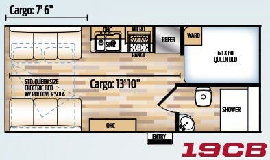 View 2016 Coachmen Adrenaline 19CB complete specs and manufacturer brochures