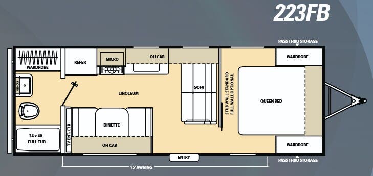 View 2016 Coachmen Catalina 223FB complete specs and manufacturer brochures