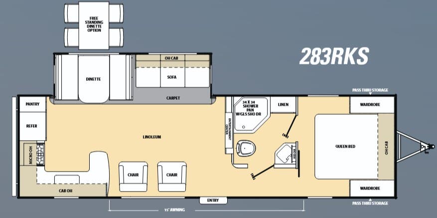 View 2016 Coachmen Catalina 283RBKS complete specs and manufacturer brochures