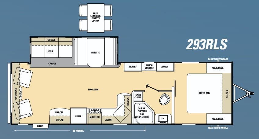 View 2016 Coachmen Catalina 293RLS complete specs and manufacturer brochures