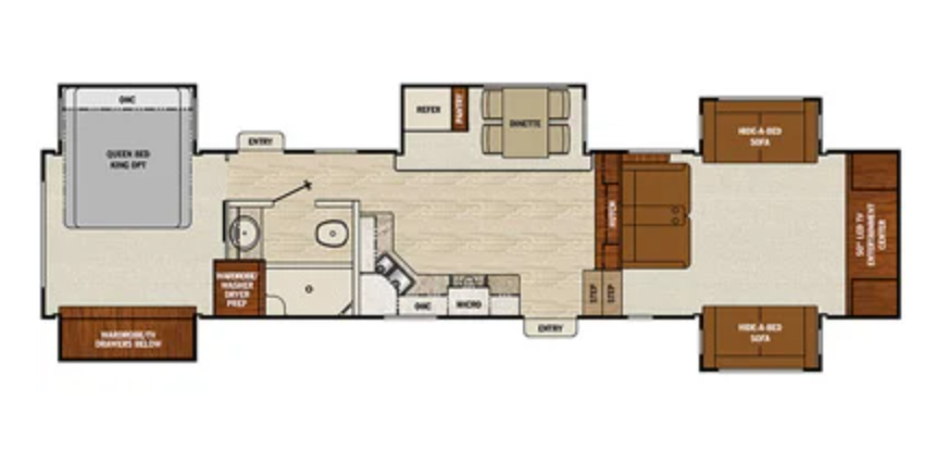 View 2016 Coachmen Chaparral 370 FL complete specs and manufacturer brochures