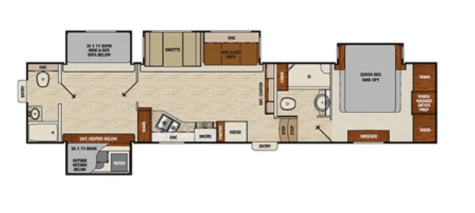 View 2016 Coachmen Chaparral 372 QBH complete specs and manufacturer brochures