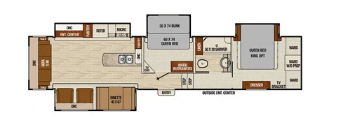 View 2016 Coachmen Chaparral 390 QSMB complete specs and manufacturer brochures