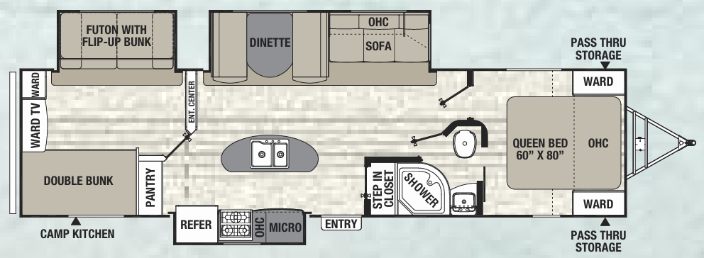 View 2016 Coachmen Freedom Express Maple Leaf Edition 320 BHDSLE complete specs and manufacturer brochures