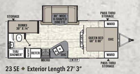 View 2016 Coachmen Freedom Express Select 23 SE complete specs and manufacturer brochures