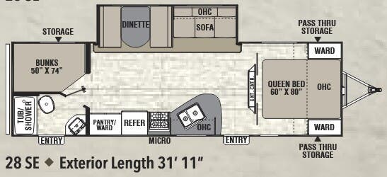 View 2016 Coachmen Freedom Express Select 28 SE complete specs and manufacturer brochures