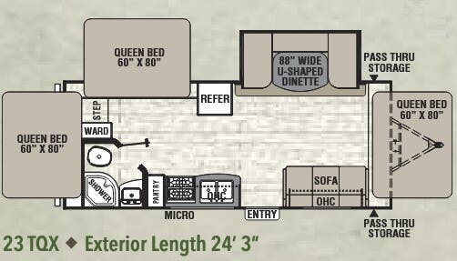View 2016 Coachmen Freedom Express Ultra Lite 23 TQX complete specs and manufacturer brochures