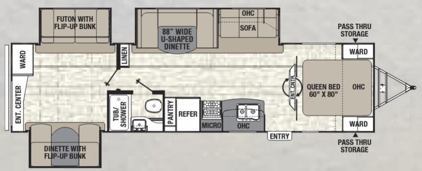 View 2016 Coachmen Freedom Express Ultra Lite 312 BHDS complete specs and manufacturer brochures