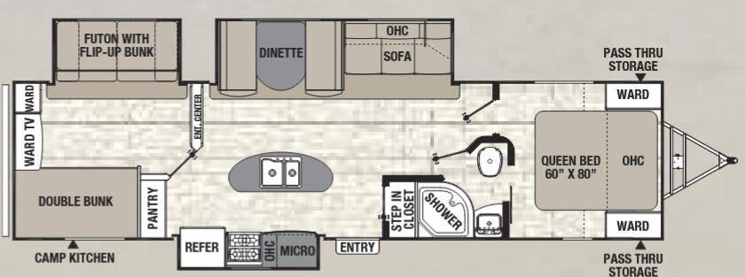 View 2016 Coachmen Freedom Express Ultra Lite 320 BHDS complete specs and manufacturer brochures