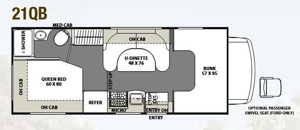 View 2016 Coachmen Freelander 21QB (Chevy) complete specs and manufacturer brochures