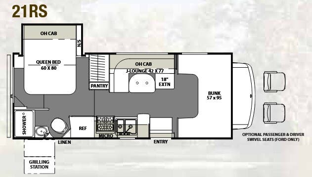 View 2016 Coachmen Freelander 21RS (Ford) complete specs and manufacturer brochures