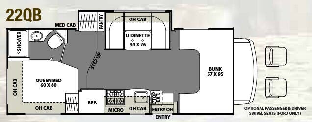 View 2016 Coachmen Freelander 22QB (Chevy) complete specs and manufacturer brochures