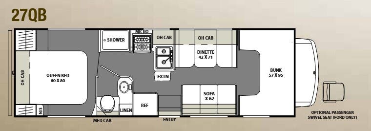 View 2016 Coachmen Freelander 27QB (Ford) complete specs and manufacturer brochures