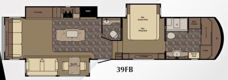 View 2016 CrossRoads Carriage 39FB complete specs and manufacturer brochures