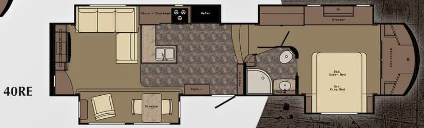 View 2016 CrossRoads Carriage 40RE complete specs and manufacturer brochures