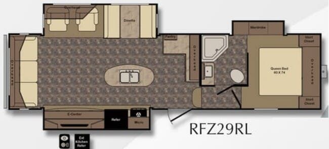 View 2016 CrossRoads Rezerve RFZ29RL complete specs and manufacturer brochures