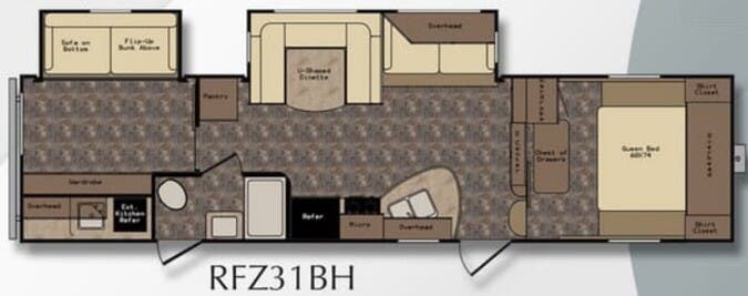 View 2016 CrossRoads Rezerve RFZ31BH complete specs and manufacturer brochures