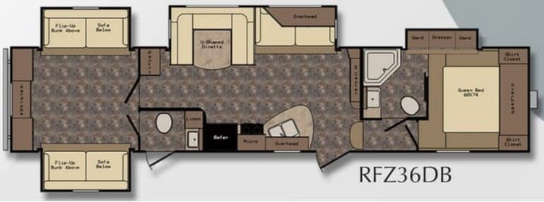 View 2016 CrossRoads Rezerve RFZ36DB complete specs and manufacturer brochures