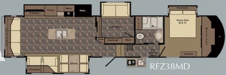 View 2016 CrossRoads Rezerve RFZ38MD complete specs and manufacturer brochures