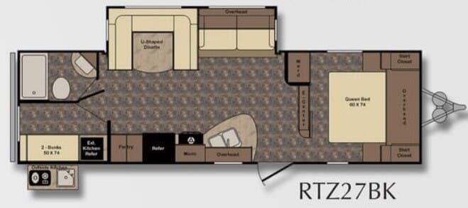 View 2016 CrossRoads Rezerve RTZ27BK complete specs and manufacturer brochures