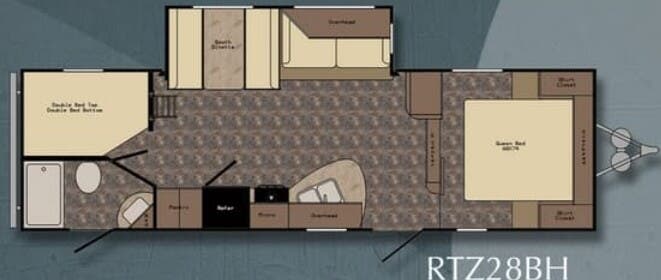 View 2016 CrossRoads Rezerve RTZ28BH complete specs and manufacturer brochures