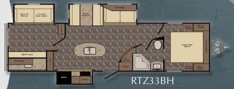 View 2016 CrossRoads Rezerve RTZ33BH complete specs and manufacturer brochures
