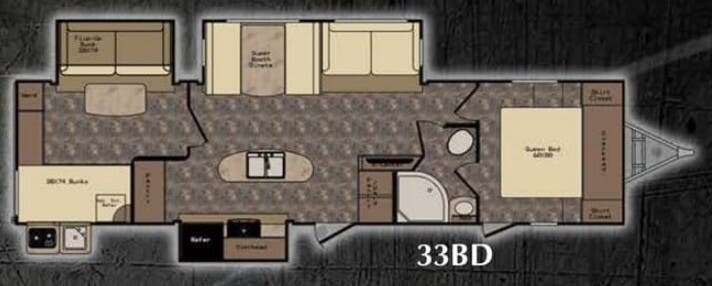 View 2016 CrossRoads Sunset Trail Grand Reserve 33BD complete specs and manufacturer brochures