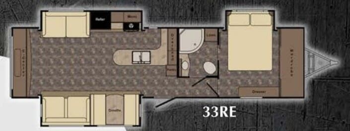 View 2016 CrossRoads Sunset Trail Grand Reserve 33RE complete specs and manufacturer brochures