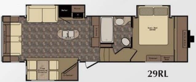 View 2016 CrossRoads Sunset Trail Grand Reserve SF29RL complete specs and manufacturer brochures