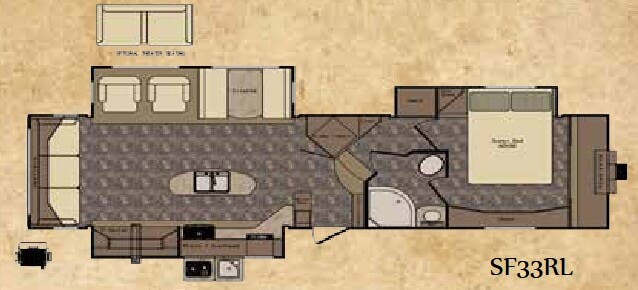 View 2016 CrossRoads Sunset Trail Reserve SF33RL complete specs and manufacturer brochures