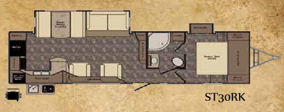 View 2016 CrossRoads Sunset Trail Reserve ST30RK complete specs and manufacturer brochures