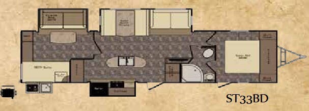 View 2016 CrossRoads Sunset Trail Reserve ST33BD complete specs and manufacturer brochures