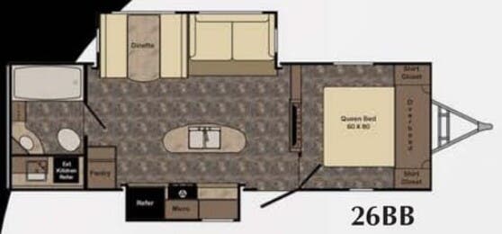 View 2016 CrossRoads Sunset Trail Grand Reserve 26BB complete specs and manufacturer brochures