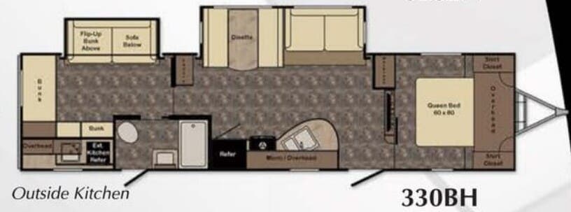 View 2016 CrossRoads Sunset Trail Super Lite 330BH complete specs and manufacturer brochures