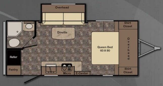 View 2016 CrossRoads Sunset Trail Ultra Lite ST198RB complete specs and manufacturer brochures