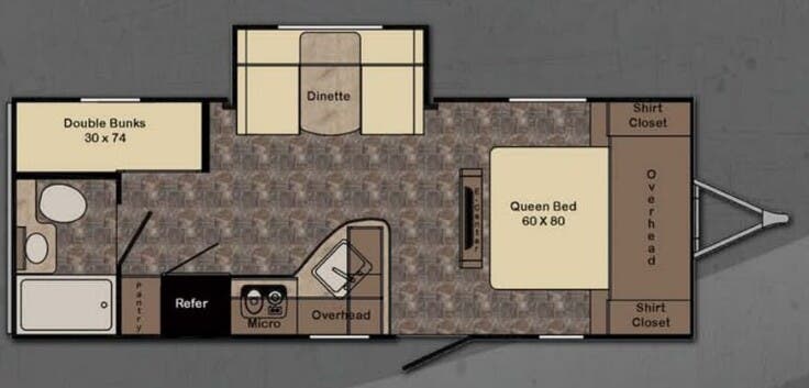 View 2016 CrossRoads Sunset Trail Ultra Lite ST237BH complete specs and manufacturer brochures