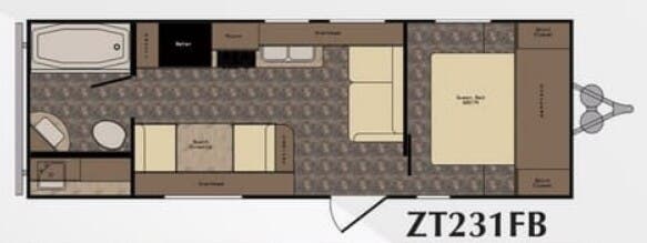 View 2016 CrossRoads Z-1 ZT231FB complete specs and manufacturer brochures