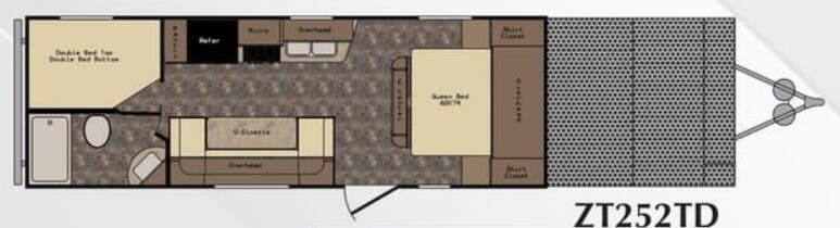 View 2016 CrossRoads Z-1 ZT252TD complete specs and manufacturer brochures