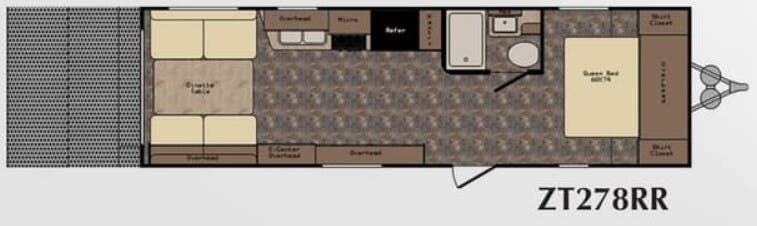 View 2016 CrossRoads Z-1 ZT278RR complete specs and manufacturer brochures