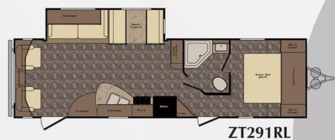 View 2016 CrossRoads Z-1 ZT291RL complete specs and manufacturer brochures