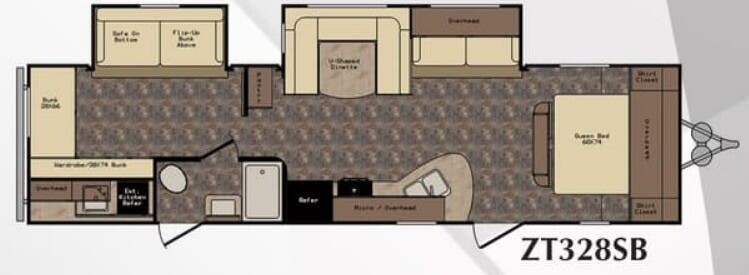 View 2016 CrossRoads Z-1 ZT328SB complete specs and manufacturer brochures