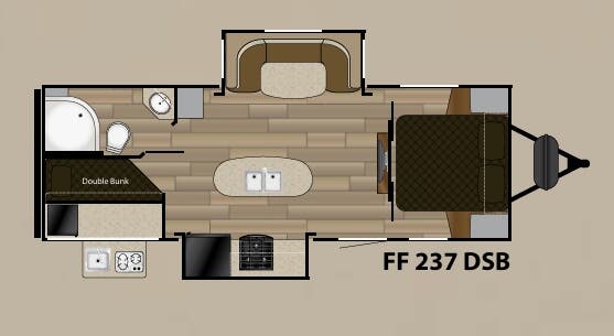 View 2016 Cruiser RV Fun Finder Xtreme Lite 237DSB complete specs and manufacturer brochures