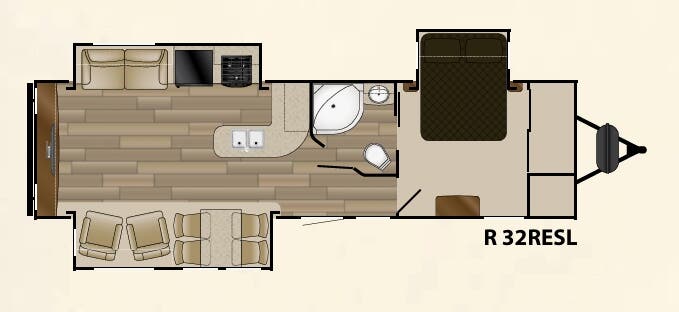 View 2016 Cruiser RV Radiance Touring 32RESL complete specs and manufacturer brochures