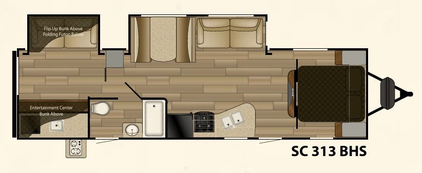 View 2016 Cruiser RV Shadow Cruiser 313BHS complete specs and manufacturer brochures