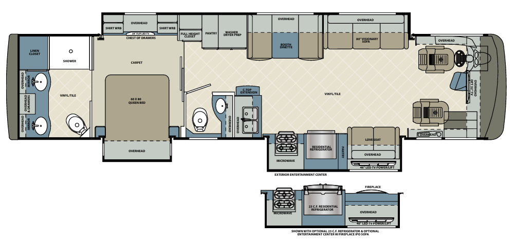 View 2016 Forest River Berkshire 38B complete specs and manufacturer brochures