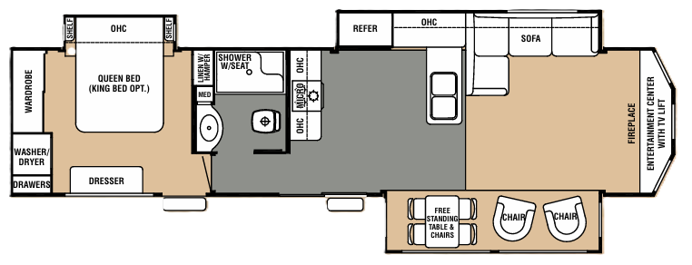 View 2016 Forest River Cedar Creek Cottage 40CFE2 complete specs and manufacturer brochures