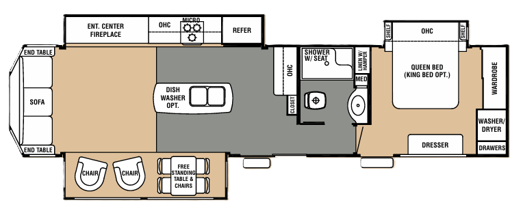 View 2016 Forest River Cedar Creek Cottage 40CRS complete specs and manufacturer brochures